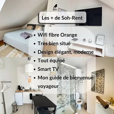Soh Rent 2 Tv- Wifi Proche Gare *